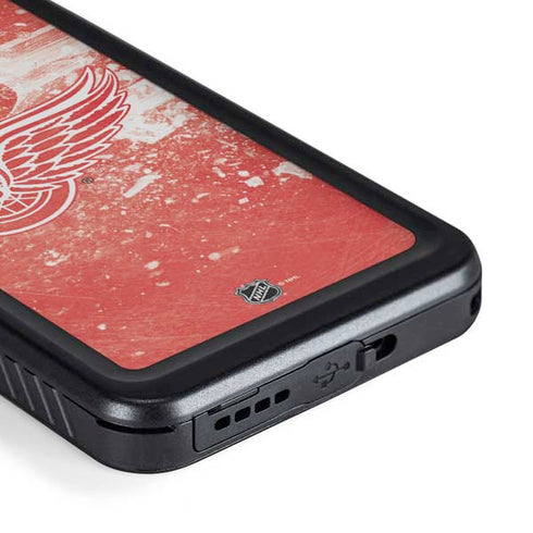 NHL Detroit Red Wings Frozen Galaxy S23 Plus Waterproof Case