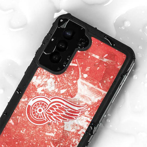 NHL Detroit Red Wings Frozen Galaxy S23 Plus Waterproof Case