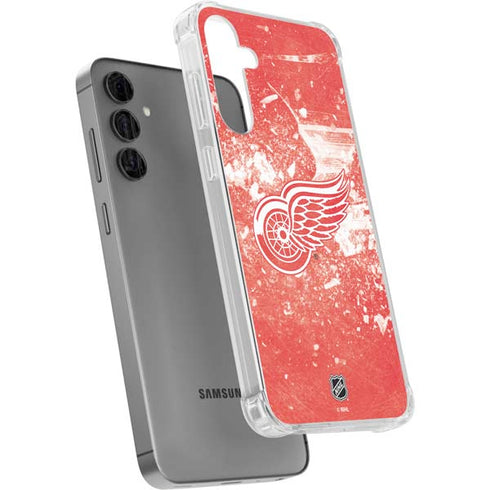 NHL Detroit Red Wings Frozen Galaxy S24 Plus Clear Case