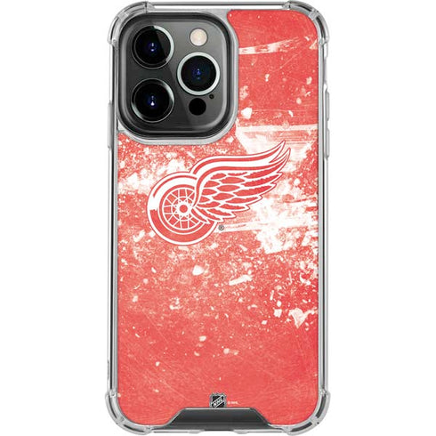 NHL Detroit Red Wings Frozen iPhone 13 Pro Clear Case