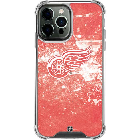 NHL Detroit Red Wings Frozen iPhone 13 Pro Max Clear Case