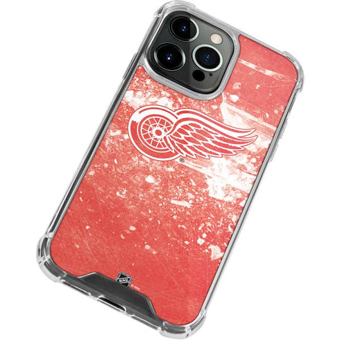 NHL Detroit Red Wings Frozen iPhone 13 Pro Max Clear Case