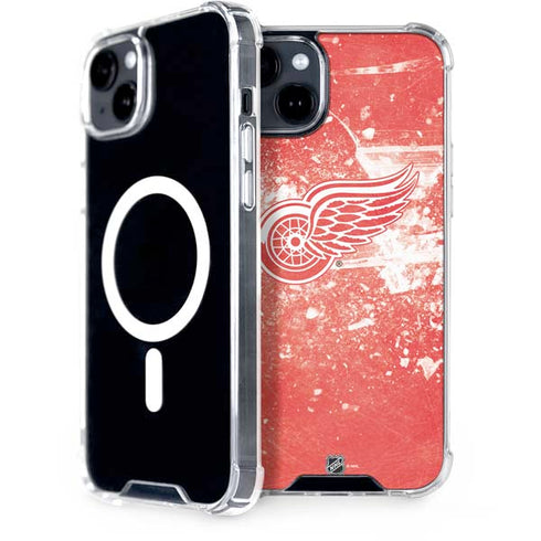 NHL Detroit Red Wings Frozen iPhone 15 Plus MagSafe Case