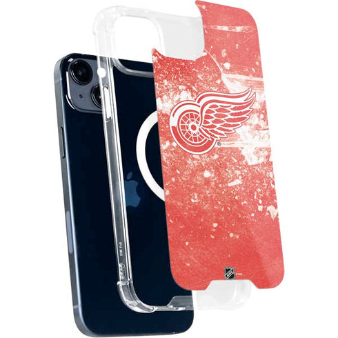 NHL Detroit Red Wings Frozen iPhone 15 Plus MagSafe Case