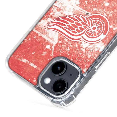NHL Detroit Red Wings Frozen iPhone 15 Plus MagSafe Case