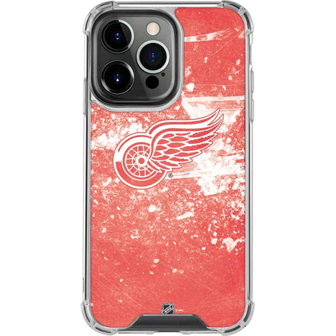 NHL Detroit Red Wings Frozen iPhone 14 Pro Clear Case