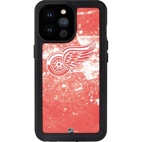 NHL Detroit Red Wings Frozen iPhone 14 Pro Max Waterproof Case
