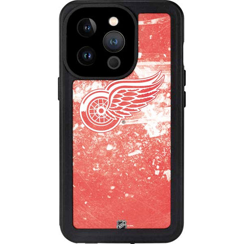 NHL Detroit Red Wings Frozen iPhone 14 Pro Waterproof Case
