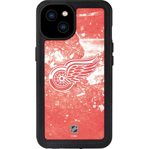 NHL Detroit Red Wings Frozen iPhone 15 Plus Waterproof Case