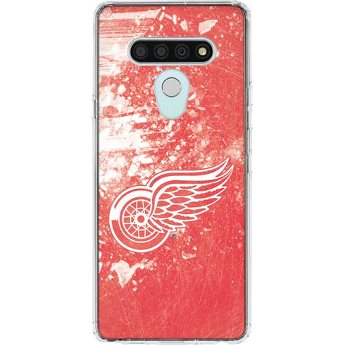 NHL Detroit Red Wings Frozen LG Stylo 6 Clear Case