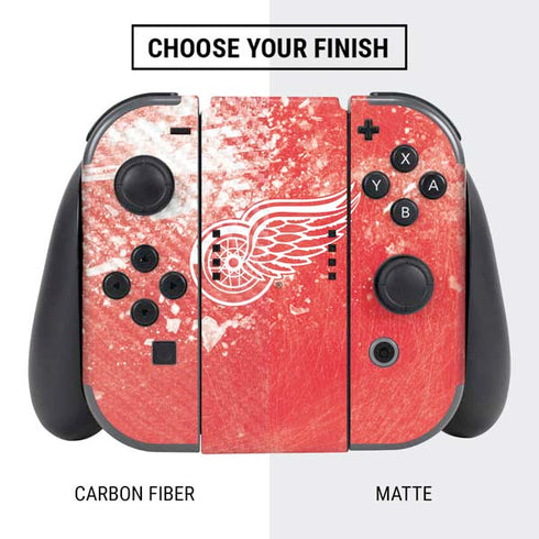 NHL Detroit Red Wings Frozen Nintendo Switch Bundle Skin