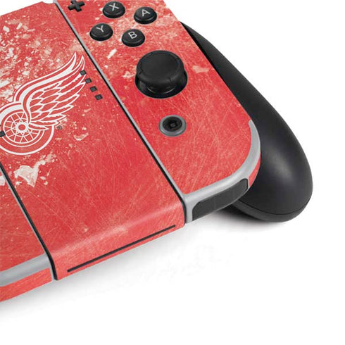 NHL Detroit Red Wings Frozen Nintendo Switch OLED (2021) Skin