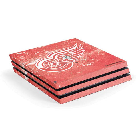 NHL Detroit Red Wings Frozen PS4 Pro Console Skin