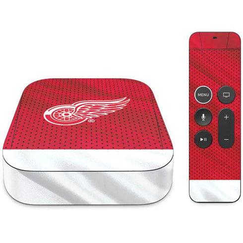 NHL Detroit Red Wings Home Jersey Apple TV Skin