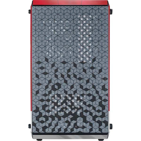 NHL Detroit Red Wings Home Jersey Cooler Master MasterBox Q300L Mini Tower Skin