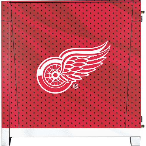 NHL Detroit Red Wings Home Jersey Corsair 4000D Tempered Glass Mid-Tower ATX Case Skin
