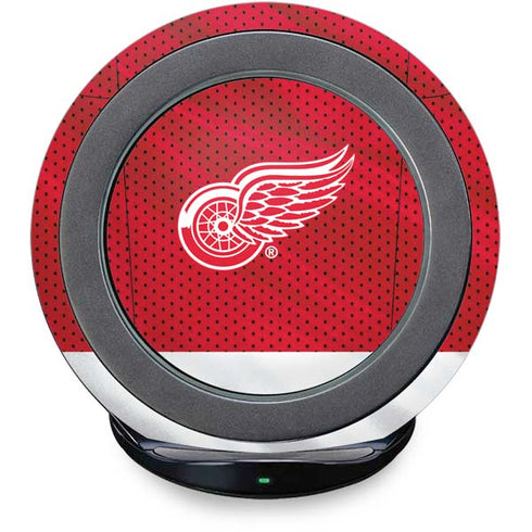 NHL Detroit Red Wings Home Jersey Fast Charge Wireless Charging Stand Skin