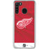 NHL Detroit Red Wings Home Jersey Galaxy A21 Clear Case