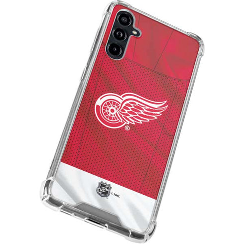 NHL Detroit Red Wings Home Jersey Galaxy A54 5G Clear Case