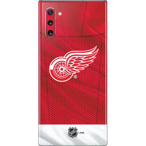 NHL Detroit Red Wings Home Jersey Galaxy Note 10 Skin