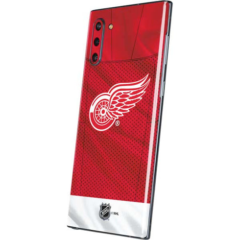 NHL Detroit Red Wings Home Jersey Galaxy Note 10 Skin