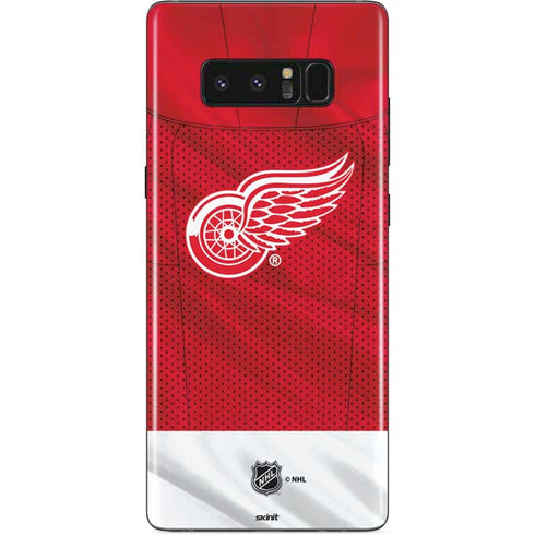 NHL Detroit Red Wings Home Jersey Galaxy Note 8 Skin