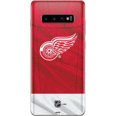 NHL Detroit Red Wings Home Jersey Galaxy S10 Plus Skin