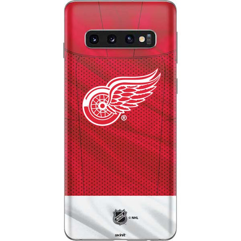NHL Detroit Red Wings Home Jersey Galaxy S10 Skin