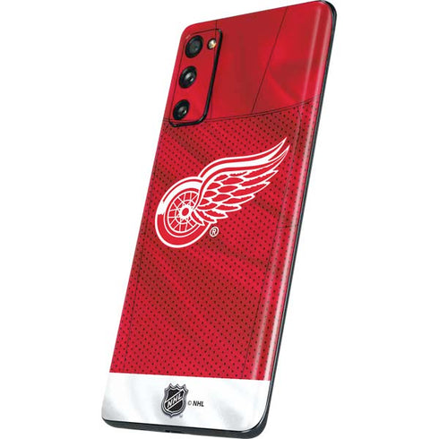 NHL Detroit Red Wings Home Jersey Galaxy S20 Fan Edition Skin