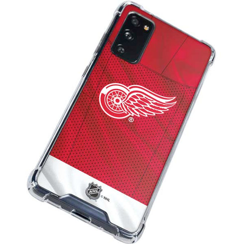 NHL Detroit Red Wings Home Jersey Galaxy S20 FE Clear Case