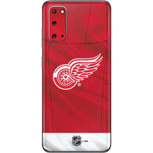 NHL Detroit Red Wings Home Jersey Galaxy S20 Skin