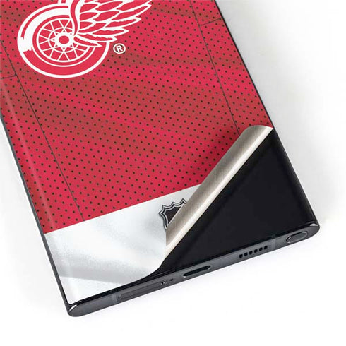NHL Detroit Red Wings Home Jersey Galaxy S22 Ultra Skin