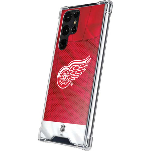 NHL Detroit Red Wings Home Jersey Galaxy S24 Ultra Clear Case