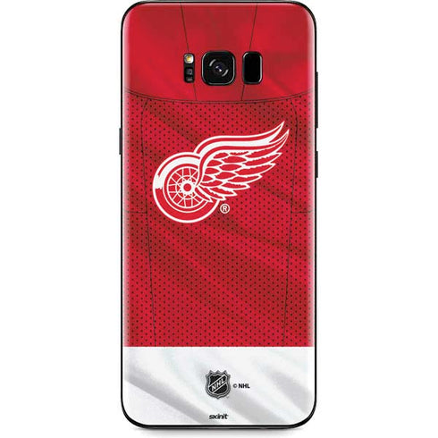 NHL Detroit Red Wings Home Jersey Galaxy S8 Plus Skin