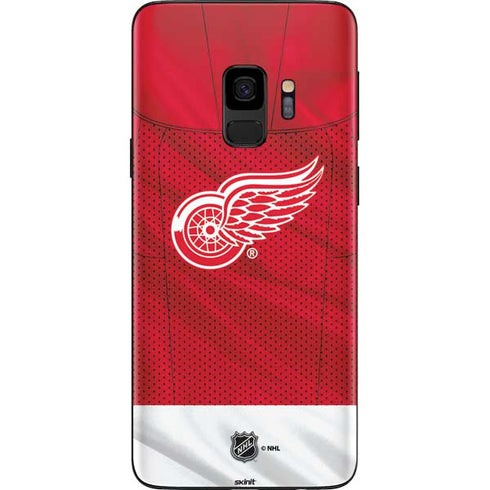 NHL Detroit Red Wings Home Jersey Galaxy S9 Skin