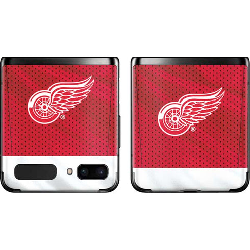 NHL Detroit Red Wings Home Jersey Galaxy Z Flip Skin