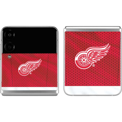 NHL Detroit Red Wings Home Jersey Galaxy Z Flip4 5G Skin