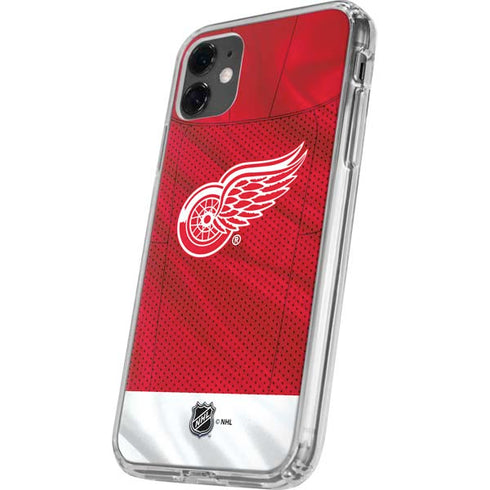 NHL Detroit Red Wings Home Jersey iPhone 11 Clear Case