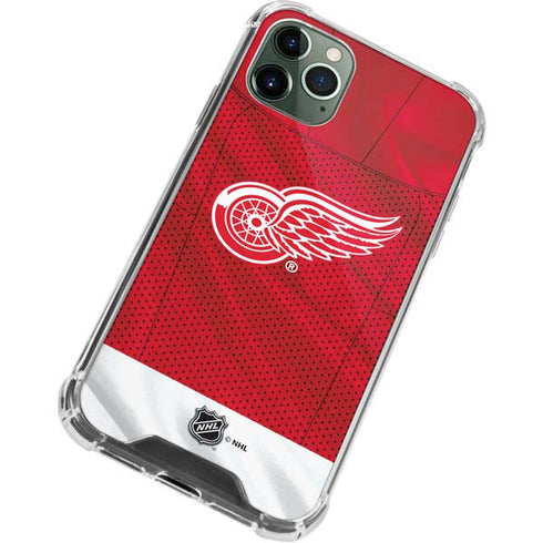 NHL Detroit Red Wings Home Jersey iPhone 11 Pro Max Clear Case