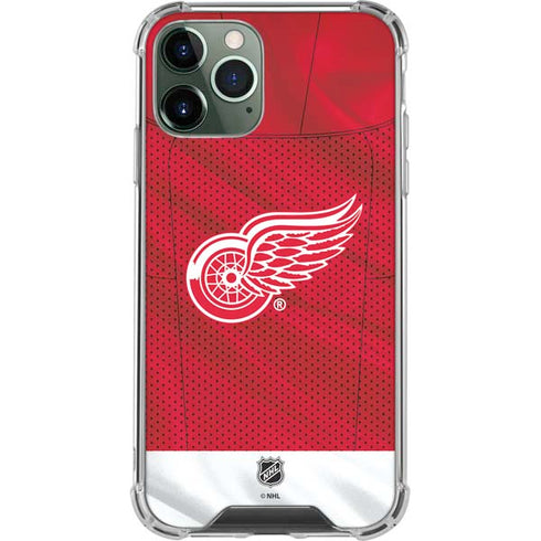 NHL Detroit Red Wings Home Jersey iPhone 11 Pro Max Clear Case