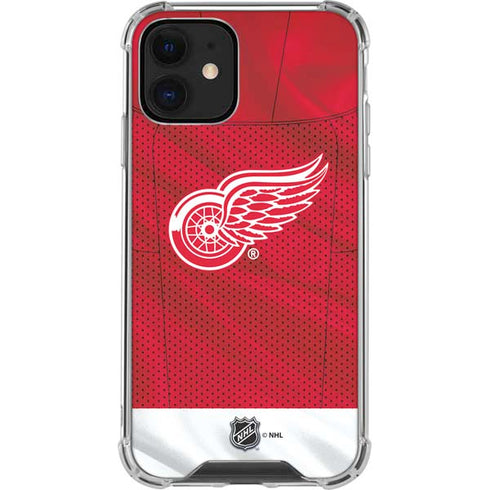NHL Detroit Red Wings Home Jersey iPhone 12 Mini Clear Case