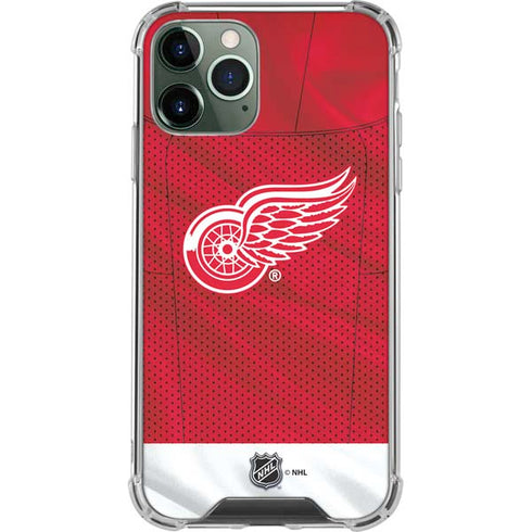NHL Detroit Red Wings Home Jersey iPhone 12 Pro Clear Case
