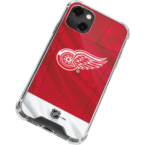 NHL Detroit Red Wings Home Jersey iPhone 13 Mini Clear Case