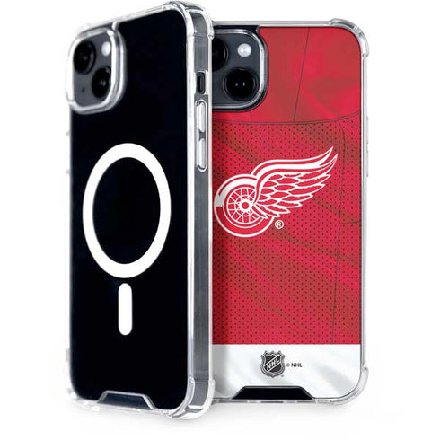 NHL Detroit Red Wings Home Jersey iPhone 15 Plus MagSafe Case