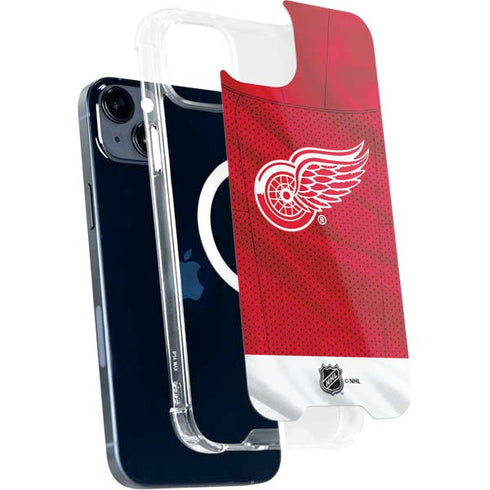 NHL Detroit Red Wings Home Jersey iPhone 15 Plus MagSafe Case