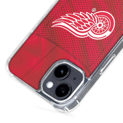 NHL Detroit Red Wings Home Jersey iPhone 15 Plus MagSafe Case