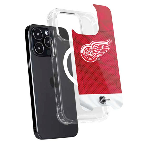 NHL Detroit Red Wings Home Jersey iPhone 14 Pro MagSafe Case