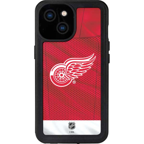 NHL Detroit Red Wings Home Jersey iPhone 15 Waterproof Case