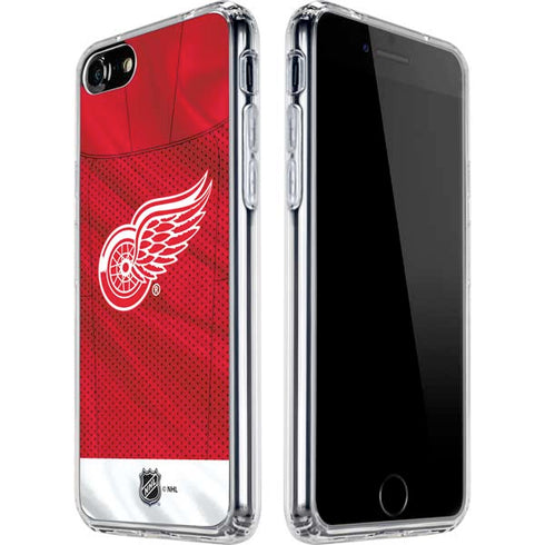 NHL Detroit Red Wings Home Jersey iPhone SE (2nd & 3rd Gen) Clear Case