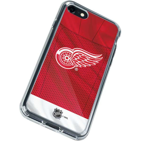 NHL Detroit Red Wings Home Jersey iPhone SE (2nd & 3rd Gen) Clear Case